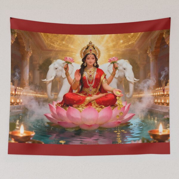 Item preview,  Lakshmi Maa – Goddess of Abundance and Golden Blessings designed and sold by SoniaSarkali.