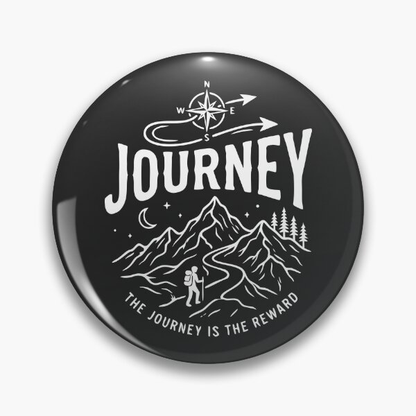 Item preview, Journey Typography Adventure T-Shirt | Mountain Hiking Outdoor Nature Design designed and sold by happyrays.
