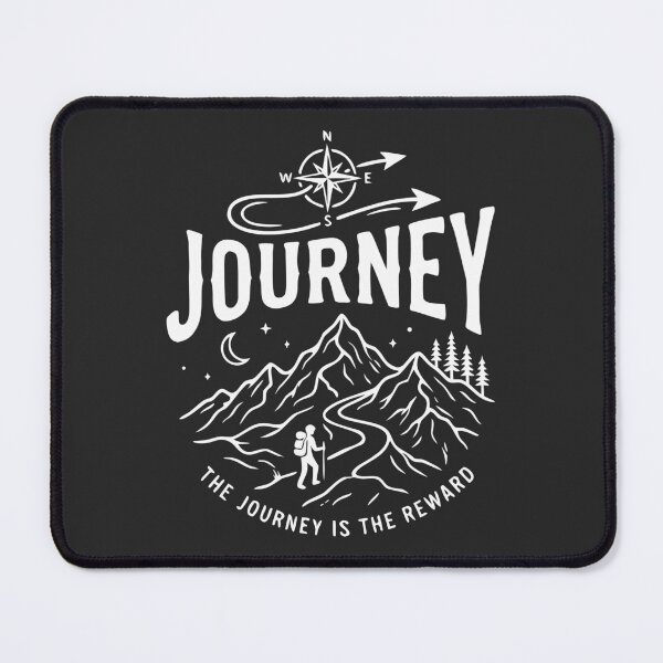 Item preview, Journey Typography Adventure T-Shirt | Mountain Hiking Outdoor Nature Design designed and sold by happyrays.