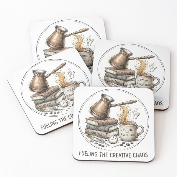 Item preview, Potion of Productivity – Creative Chaos Coffee Art designed and sold by Nakrisa.