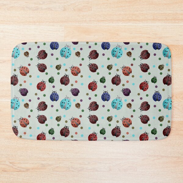 Item preview, Cute Multicolour Ladybug seamless pattern/ Whimsical Beetle Design  designed and sold by RuwaDesignArt.