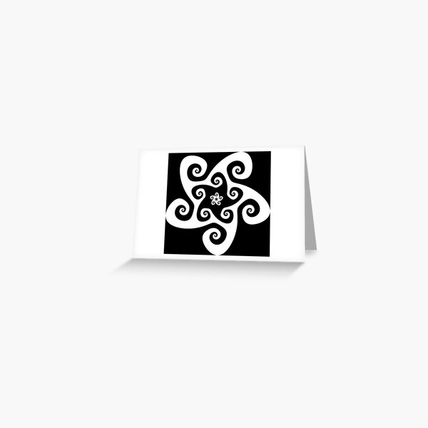 Mandala B&W Greeting Card