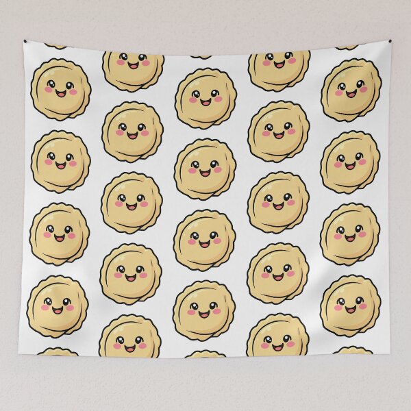 Item preview, Cute Pierogi Kawaii Dumpling Food Illustration designed and sold by myforestfog.