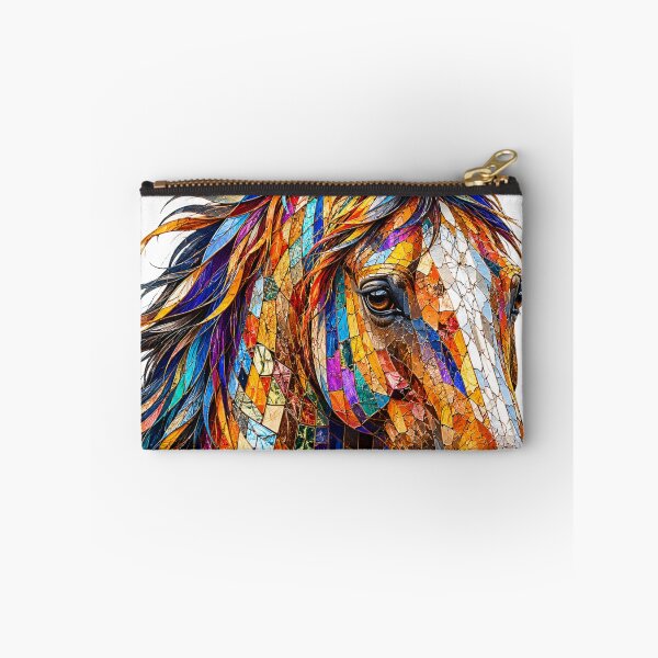 Item preview, Colorful Mosaic Horse Portrait – Vibrant Equine Art designed and sold by SmikiM.
