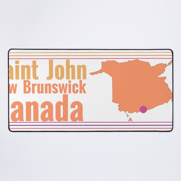 Artikelvorschau, Saint John, New Brunswick, Kanada – Stadt auf der Karte markiert entworfen und verkauft von TheIconSmith.