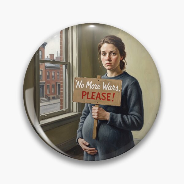 Item preview, No More Wars Please Pregnant Woman Plead designed and sold by Home Decor Art.