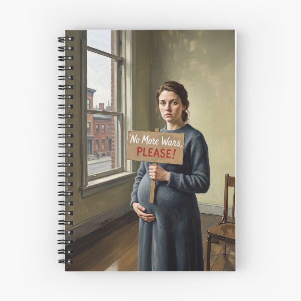 Item preview, No More Wars Please Pregnant Woman Plead designed and sold by Home Decor Art.