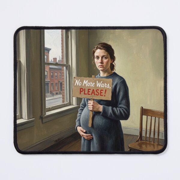 Item preview, No More Wars Please Pregnant Woman Plead designed and sold by Home Decor Art.