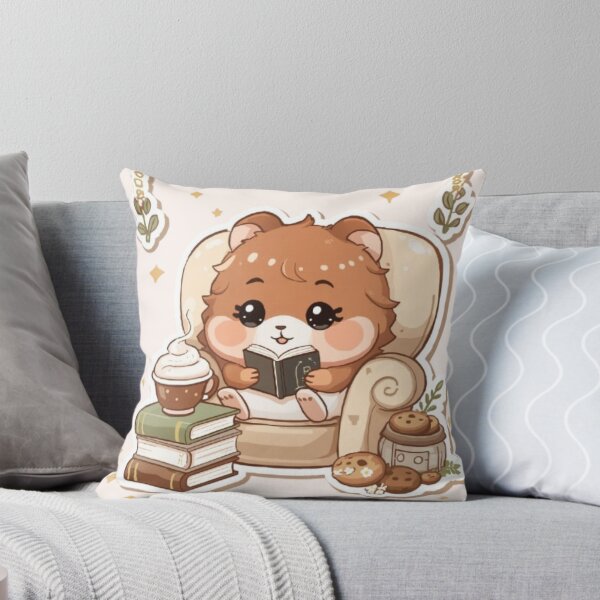 Item preview, Cute Book Lover Hamster | Cozy Coffee Reading Sticker designed and sold by Stylestickers55.