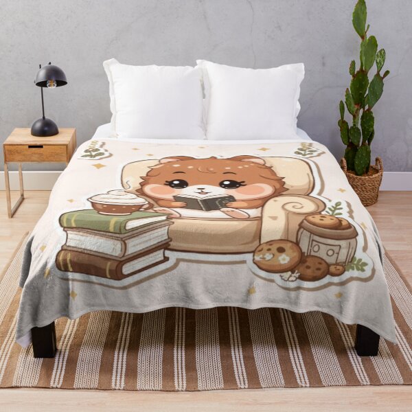 Item preview, Cute Book Lover Hamster | Cozy Coffee Reading Sticker designed and sold by Stylestickers55.
