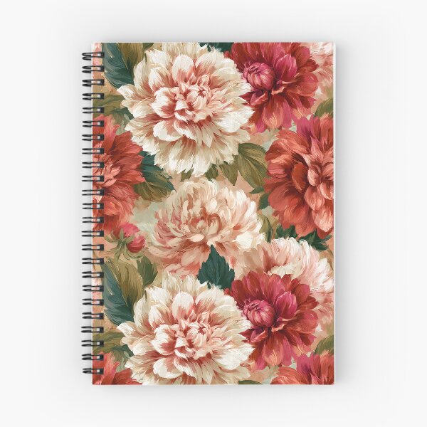 Item preview, Cute Dahlias Texture  - Botanical Garden Pattern  - One Year Anniversary Gifts designed and sold by RoyalStarsPatts.