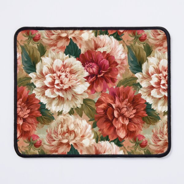 Item preview, Cute Dahlias Texture - Botanical Garden Pattern - One Year Anniversary Gifts designed and sold by RoyalStarsPatts.