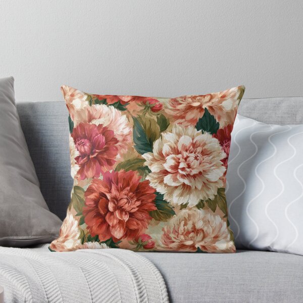 Item preview, Cute Dahlias Texture  - Botanical Garden Pattern  - One Year Anniversary Gifts designed and sold by RoyalStarsPatts.