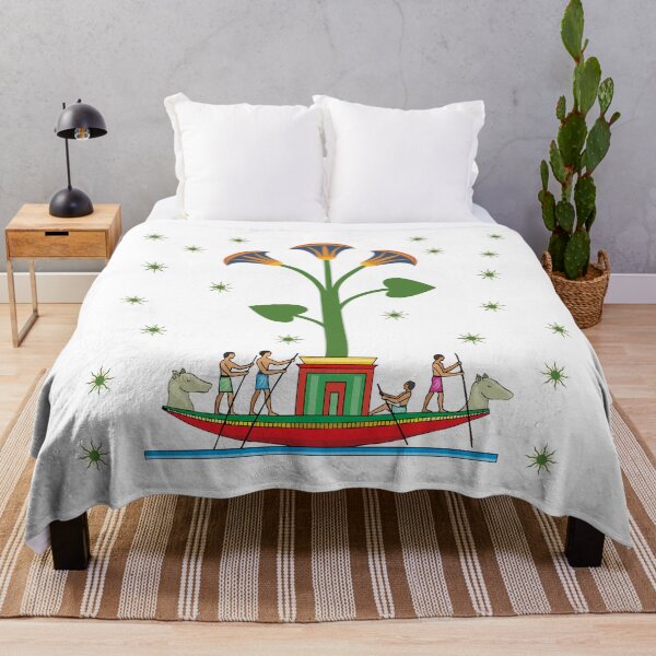 Item preview, Ancient Egyptian Nile Boat and Lotus Flower" designed and sold by DodoCraft3.