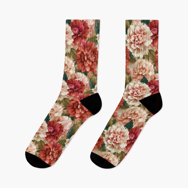 Item preview, Cute Dahlias Texture  - Botanical Garden Pattern  - One Year Anniversary Gifts designed and sold by RoyalStarsPatts.