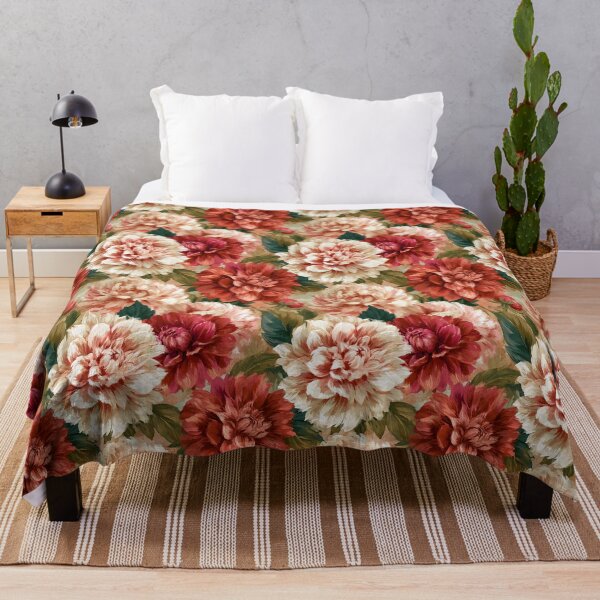 Item preview, Cute Dahlias Texture - Botanical Garden Pattern - One Year Anniversary Gifts designed and sold by RoyalStarsPatts.
