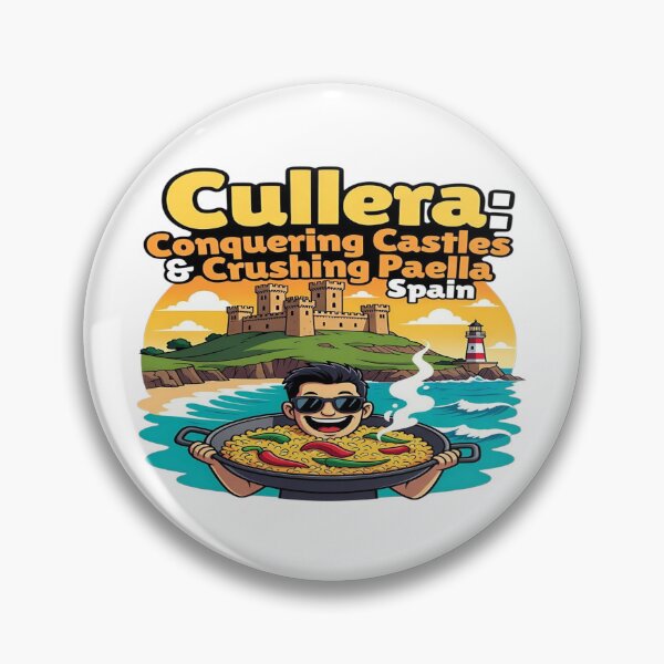 Item preview, Cullera Spain Travel T-Shirt | Conquering Castles & Crushing Paella Funny Vacation Graphic | Spanish Beach Food Lover Tee | Mediterranean Travel Gift | Printable POD Design designed and sold by Sushikidsntod.