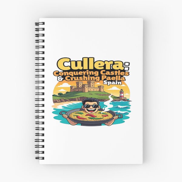 Item preview, Cullera Spain Travel T-Shirt | Conquering Castles & Crushing Paella Funny Vacation Graphic | Spanish Beach Food Lover Tee | Mediterranean Travel Gift | Printable POD Design designed and sold by Sushikidsntod.