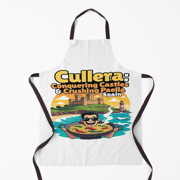 Item preview, Cullera Spain Travel T-Shirt | Conquering Castles & Crushing Paella Funny Vacation Graphic | Spanish Beach Food Lover Tee | Mediterranean Travel Gift | Printable POD Design designed and sold by Sushikidsntoddlers.
