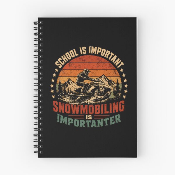 Item preview, School Is Important Snowmobiling Is Importanter Snowmobiler Winter Sport Funny designed and sold by JonesFlora2025.