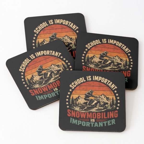 Item preview, School Is Important Snowmobiling Is Importanter Snowmobiler Winter Sport Funny designed and sold by JonesFlora2025.