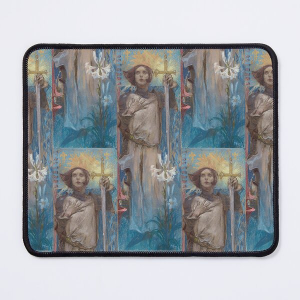 Item preview, Saint Joan With Sword And Lily designed and sold by artofuniverse.