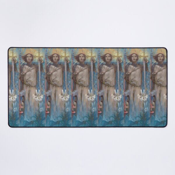 Item preview, Saint Joan With Sword And Lily designed and sold by artofuniverse.