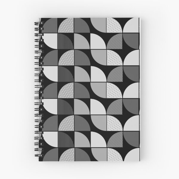 Item preview, Mid Century Modern Monochrome Textured Semi Circle Pattern designed and sold by Jyoti-Quotes.