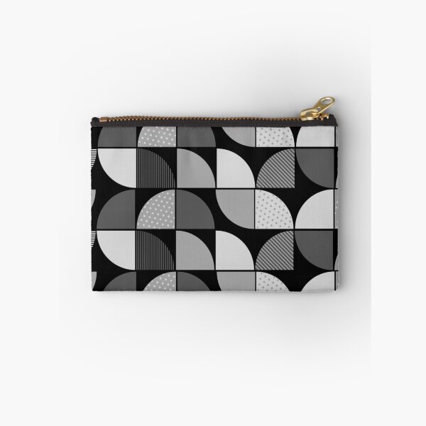 Item preview, Mid Century Modern Monochrome Textured Semi Circle Pattern designed and sold by Jyoti-Quotes.