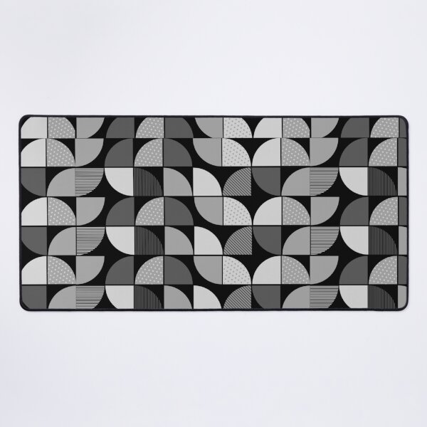 Item preview, Mid Century Modern Monochrome Textured Semi Circle Pattern designed and sold by Jyoti-Quotes.