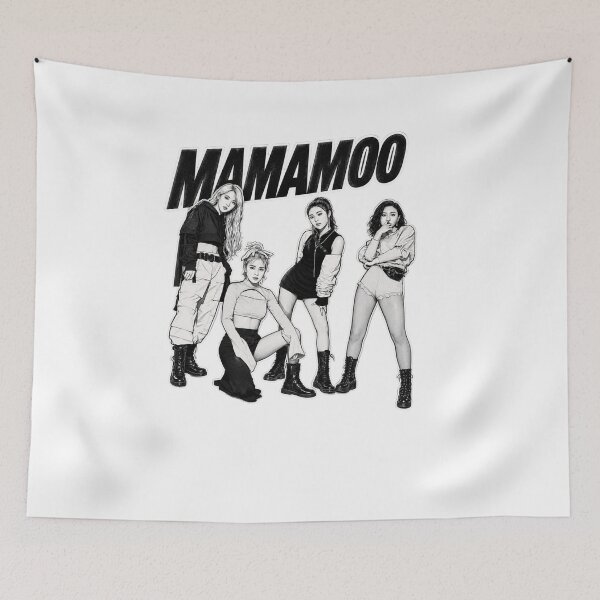 Item preview, Mamamoo Vintage Group Shirt, Black White Kpop Girlband Graphic Tee, Retro Fan Gift, Comfort Colors Shirt designed and sold by BerryHand.