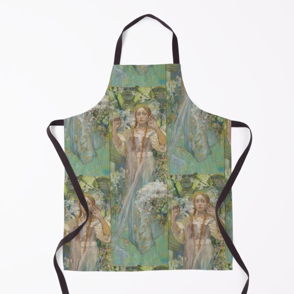 Item preview, Woman Among Spring Blossoms in Pastel designed and sold by artofuniverse.