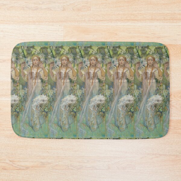 Item preview, Woman Among Spring Blossoms in Pastel designed and sold by artofuniverse.