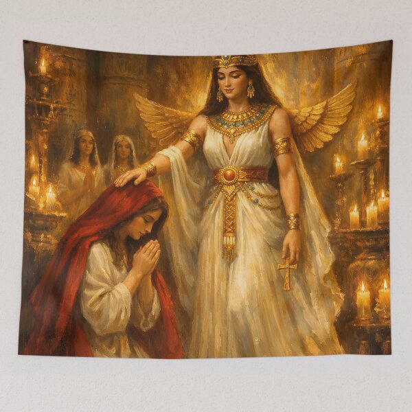 Item preview,  Mary Magdalene Prays to Isis – Sacred Feminine Devotion designed and sold by SoniaSarkali.