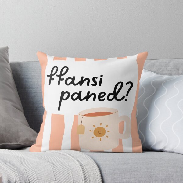 Item preview, Ffansi paned? Want a cuppa? Tea-themed Welsh language art designed and sold by QuillPrints.