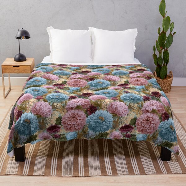 Item preview, Artistic Dahlias - Flower Garden Pattern - Retirement Gifts designed and sold by RoyalStarsPatts.