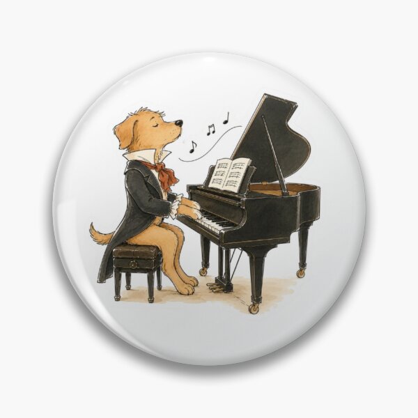 Item preview, Caramel Dog Piano Maestro designed and sold by Snurly.