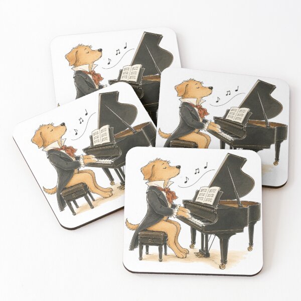 Item preview, Caramel Dog Piano Maestro designed and sold by Snurly.