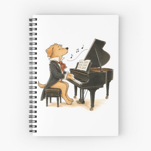 Item preview, Caramel Dog Piano Maestro designed and sold by Snurly.