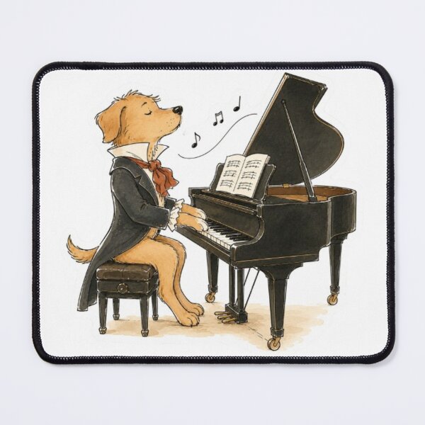 Item preview, Caramel Dog Piano Maestro designed and sold by Snurly.