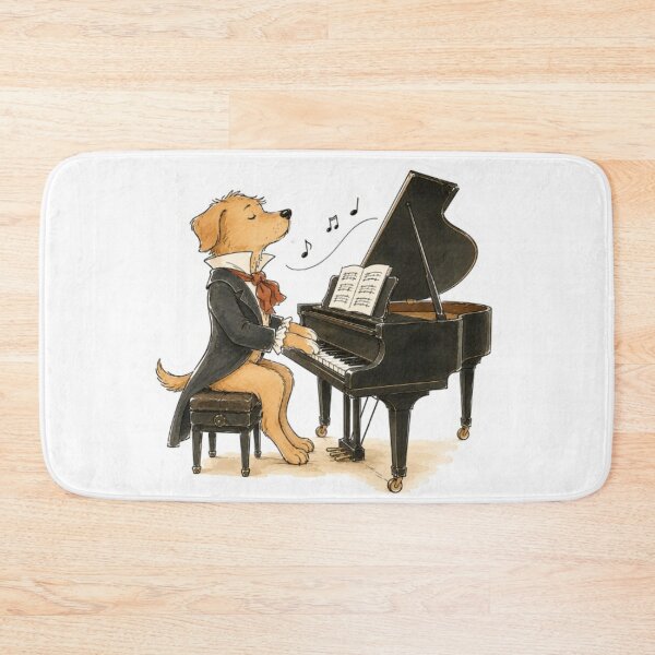Item preview, Caramel Dog Piano Maestro designed and sold by Snurly.