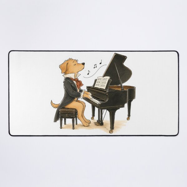 Item preview, Caramel Dog Piano Maestro designed and sold by Snurly.