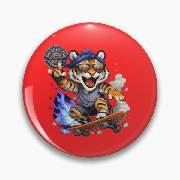 Item preview, Urban Legend: Tiger Skate Crew Fire Rider designed and sold by 63Hotpeppers.