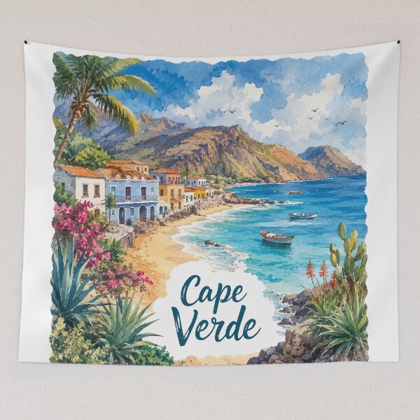 Item preview, SantaMaria CapeVerde Travel Poster Wall Home Decor Art designed and sold by GTwoThree.