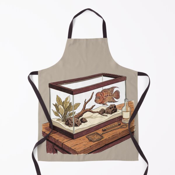 Item preview, Vintage Flowerhorn Cichlid Aquascape designed and sold by MythicCotton.