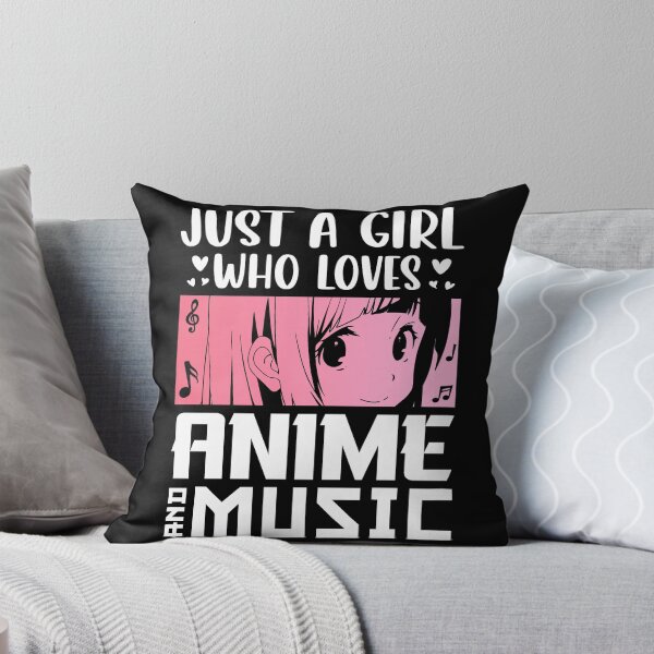 Item preview, Just A Girl Who Loves Anime & Music designed and sold by bella-rosa87.