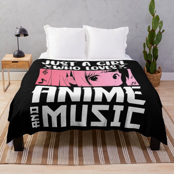 Item preview, Just A Girl Who Loves Anime & Music designed and sold by bella-rosa87.