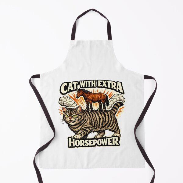 Item preview, Angry Cat With Extra Horsepower designed and sold by MustHaveVibes.