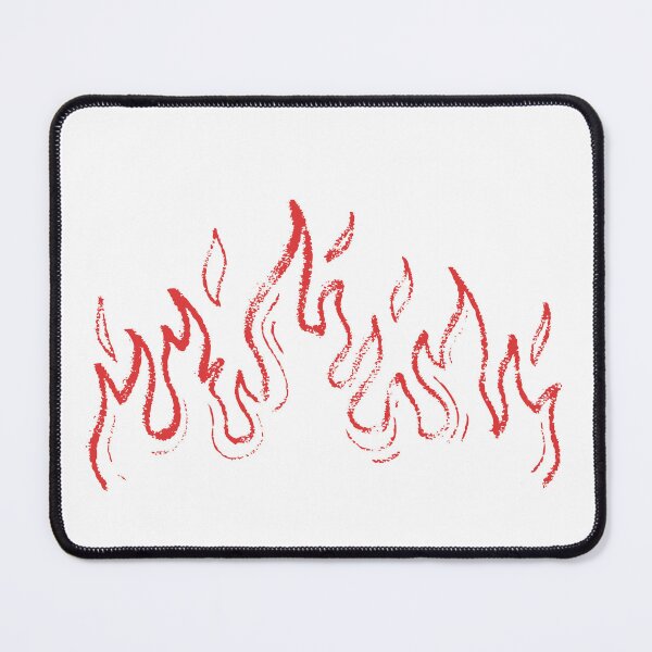 Item preview, Distressed Red Flames Hand-Drawn Fire Pattern designed and sold by ndesigne.
