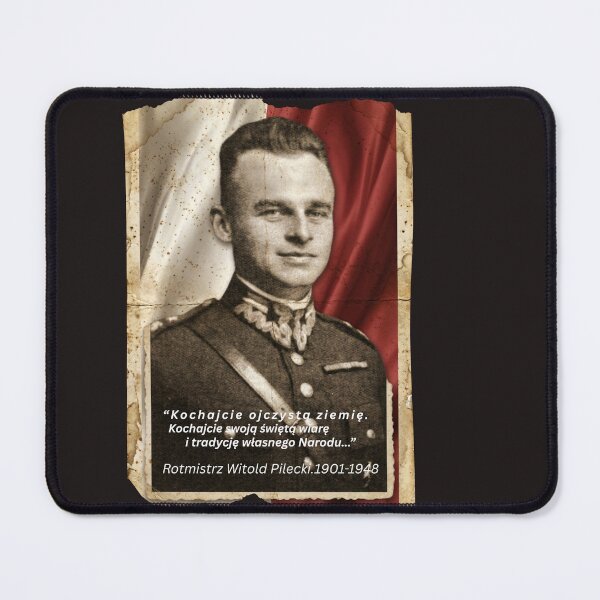 Item preview, Witold Pilecki Memorial Design - Polish Resistance Hero Vintage Poster designed and sold by The store under the battleship :).
